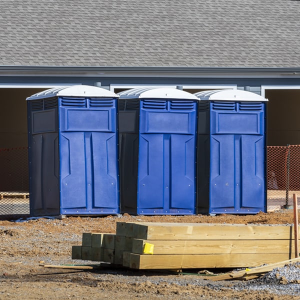 what is the expected delivery and pickup timeframe for the porta potties in Bryson City North Carolina